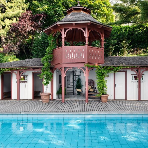 Sunbathe by our 8x13 m outdoor pool while you take in the fairytale garden and the historical,...