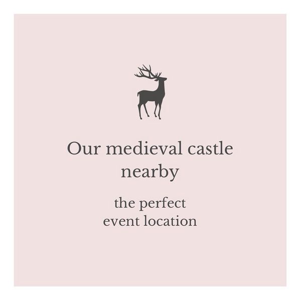 Discover our castle from the 14th century nearby.🏰 It is the perfect event location for...