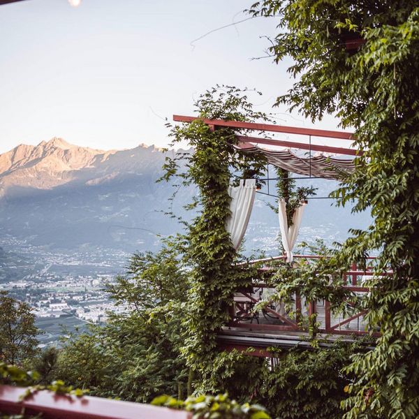 The panoramic terrace of our Michelin-starred ⭐️ Gourmet Restaurant Prezioso with breathtaking...